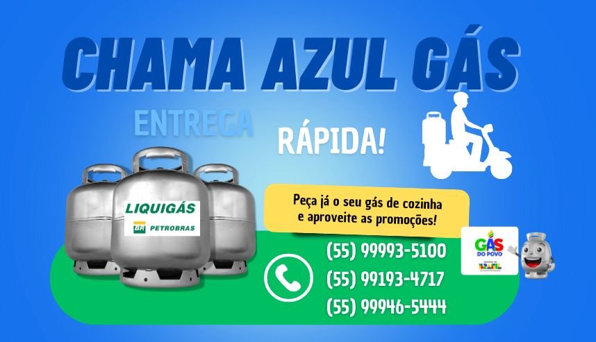 Chama Azul Gás